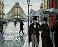 Thumbnail for Diamond painting pattern chart - Paris Street Rainy Day