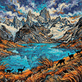 Miniatyrbild: Diamantmönster för Patagonian Peaks