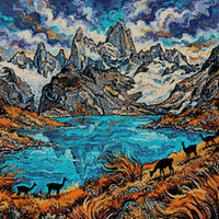 Thumbnail for Diamond painting - Patagonian Peaks