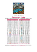 Thumbnail for Patagonian Peaks diamond painting color chart – 43 DMC colors