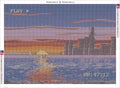 Thumbnail for Diamond painting adhesive canvas preview - Paused Tape at Dusk