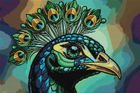 Thumbnail for Diamond pattern - Majestic Peacock Portrait