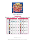 Thumbnail for Peony Bud diamond painting color chart – 20 DMC colors