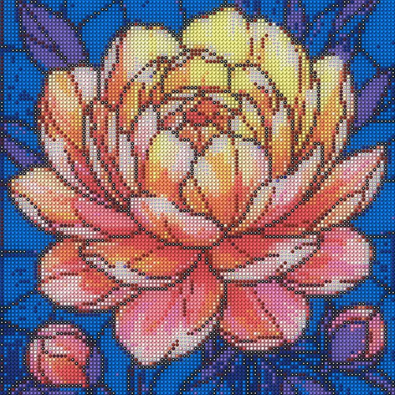 Diamond Pattern - Peony Bud