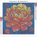 Thumbnail for Peony Bud diamond painting adhesive canvas 30x30cm
