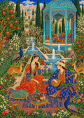 Thumbnail for Persian Miniature Garden, 50x70 cm diamond painting – original artwork the design is made from