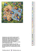 Thumbnail for Paint color chart and instructions - Picnic Blankets and Kites 50x50cm