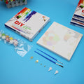 Thumbnail for Small paint by numbers kit contents