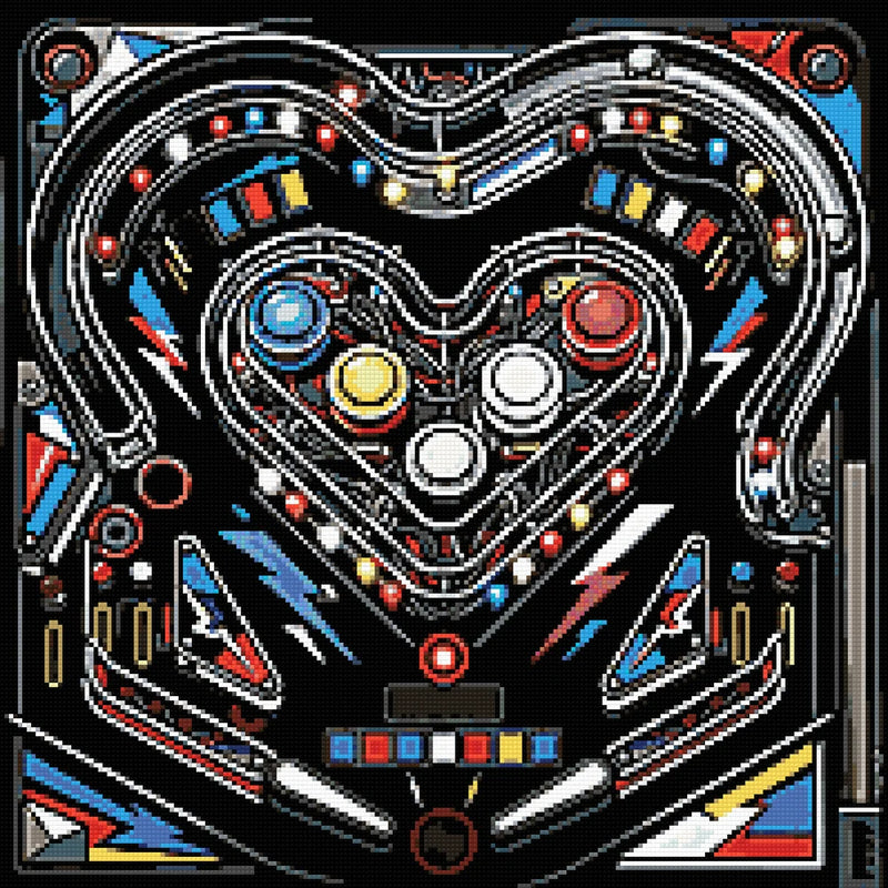 Diamantmönster för Pinball Heart