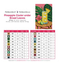 Thumbnail for DMC color chart for Pineapple Cooler under Broad Leaves diamond painting - 20 colors