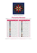 Thumbnail for DMC color chart for Poinsettia Mandala diamond painting - 20 colors