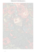 Thumbnail for Paint by numbers numbered canvas - Poppy Crown 40x60cm