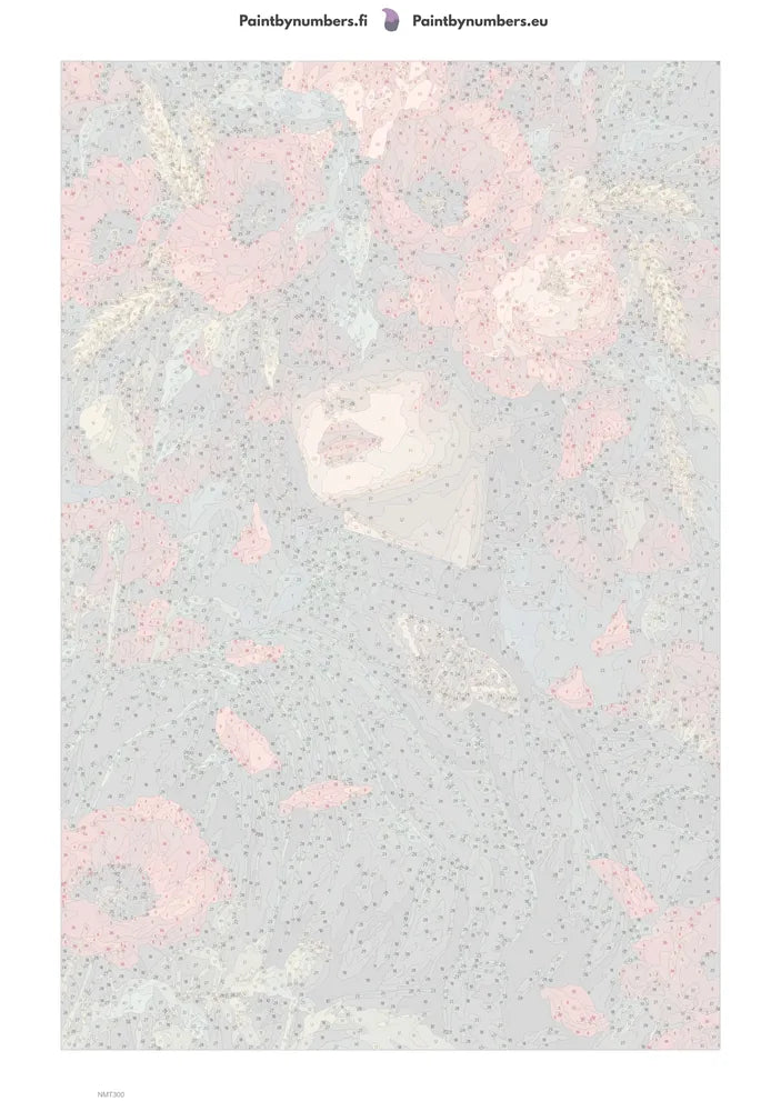 Paint by numbers numbered canvas - Poppy Crown 40x60cm