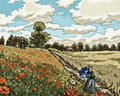 Miniatyrbild: Förhandsvisning av diamantmönstret för Monets Poppy Field Coquelicots