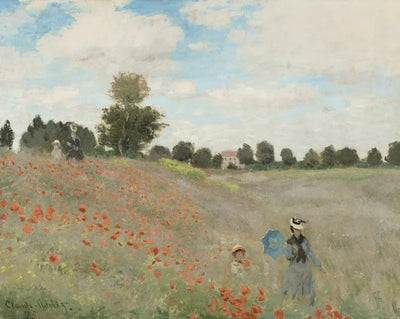 Poppy Field Coquelicots diamond painting - Monet