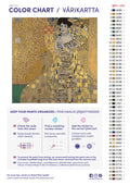 Thumbnail for Paint color chart and instructions - Portrait of Adele Bloch-Bauer I 50x50cm