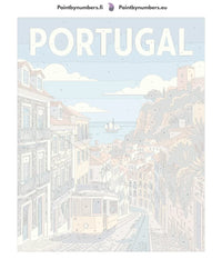 Thumbnail for Numbered canvas - Portugal Travel Poster 40x50cm