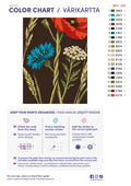 Thumbnail for Paint color chart and instructions - Pressed Together 30x40cm