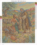 Thumbnail for Diamond painting adhesive canvas preview - Prophet Blessing the Farmer