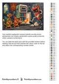 Thumbnail for Color chart and instructions - Pumpkin Wizards and Robot Can 80x120cm