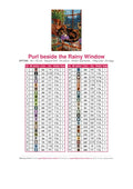 Thumbnail for DMC color chart for Purl beside the Rainy Window diamond painting - 44 colors