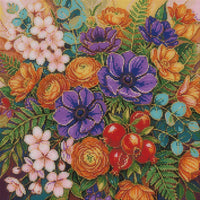 Thumbnail for Diamond pattern - Purple Anemones