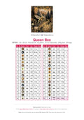 Thumbnail for Queen Bee diamond painting color chart – 32 DMC colors