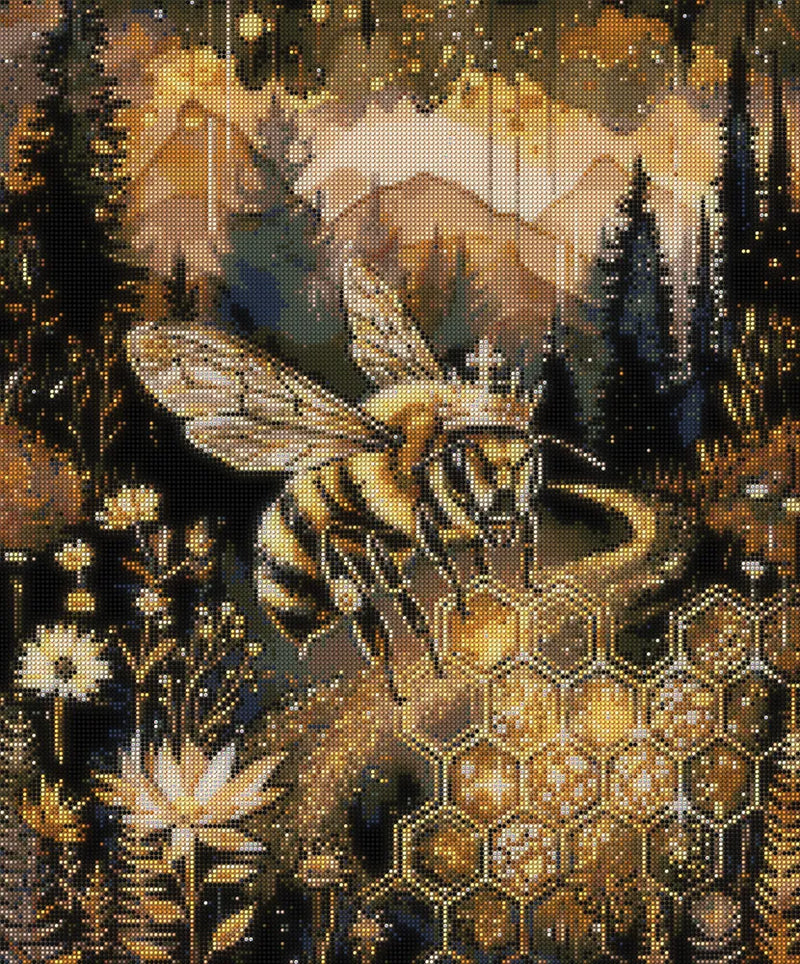 Diamond pattern - Queen Bee