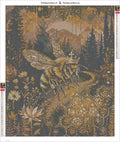 Thumbnail for Queen Bee diamond painting adhesive canvas 50x60cm