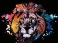 Thumbnail for Lion scratch art – golden background