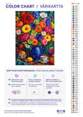 Thumbnail for Paint color chart and instructions - Rainbow Bouquet 50x70cm
