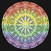 Thumbnail for Diamond Pattern - Rainbow Color Mandala