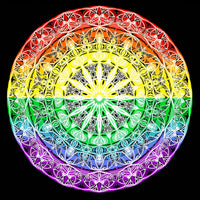 Thumbnail for Diamond Painting Rainbow Color Mandala