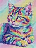 Thumbnail for Diamond painting pattern chart - Rainbow Kitten