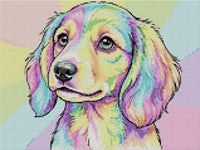 Thumbnail for Diamond painting design - Rainbow Puppy