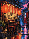 Thumbnail for Japanese street food stall, lanterns, and cat paint by numbers.