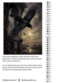 Thumbnail for Paint color chart and instructions - Raven and Old Tower 60x80cm