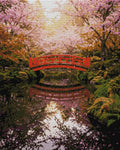 Thumbnail for Diamond pattern - Japanese Garden Bridge diamond painting of a Japanese garden
