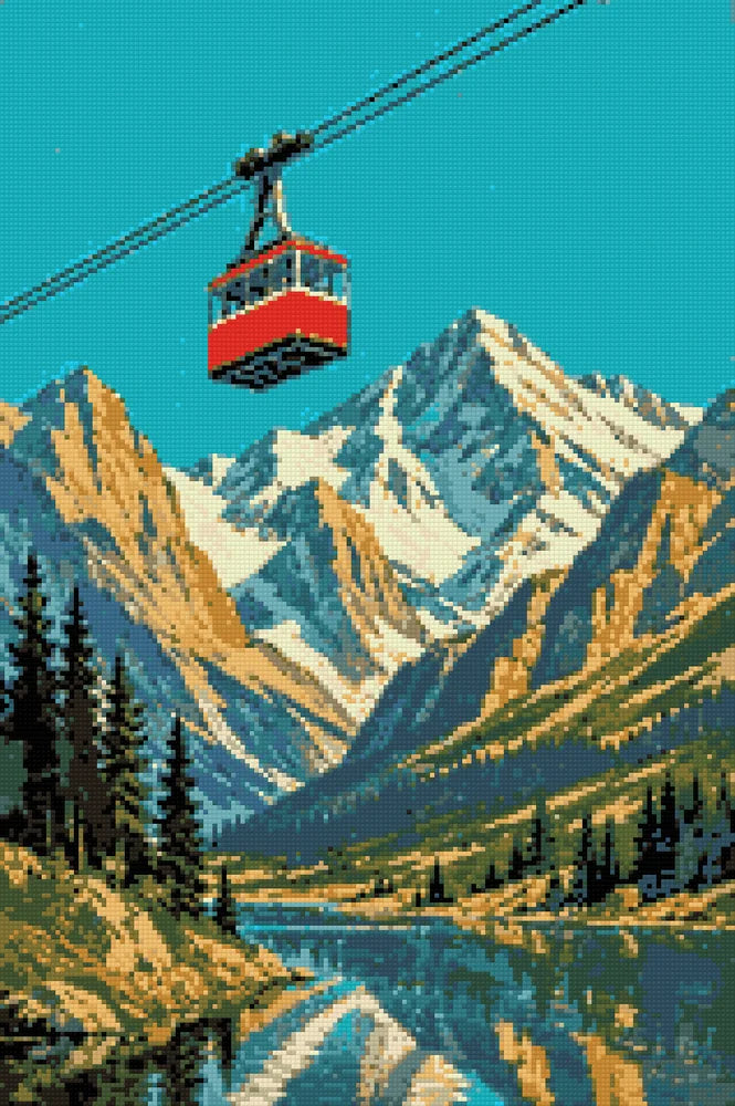 Diamantmönster för Red Gondola
