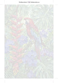 Thumbnail for Paint by numbers numbered canvas - Red Parrot and Blue Flowers 40x60cm