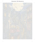 Thumbnail for Paint by numbers numbered canvas - Red Tram at Night 40x50cm