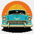 Thumbnail for Diamond painting pattern chart - Retro Car
