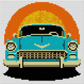 Thumbnail for Diamond painting pattern chart - Retro Car