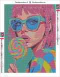 Thumbnail for Retro Pop diamond painting adhesive canvas 30x40cm