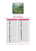 Thumbnail for Rice Terraces diamond painting color chart – 35 DMC colors