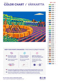 Thumbnail for Paint color chart and instructions - Ringside in March 70x50cm