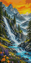 Thumbnail for Diamond painting pattern chart - River Rocks