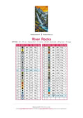 Thumbnail for DMC color chart for River Rocks diamond painting - 41 colors