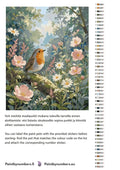 Thumbnail for Color chart and instructions - Robin on Flowering Branch 40x50cm