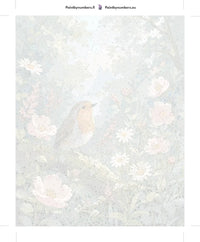 Thumbnail for Numbered canvas - Robin on Flowering Branch 40x50cm